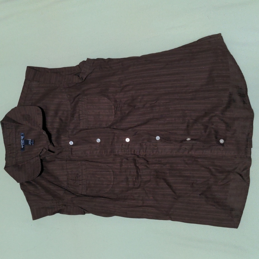 Banana Republic Brown button down shirt.